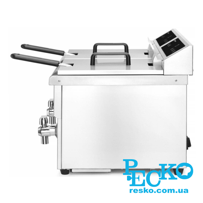 Фритюрница Hendi 215029 с краном индукционная профессиональная 8+8 л