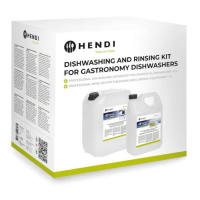 Миючий та ополіскуючий засоби для посудомийних машин набір 10+5 л Hendi 979792