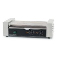 Гриль роликовий GoodFood HDRG7 BLACK, 7 роликів