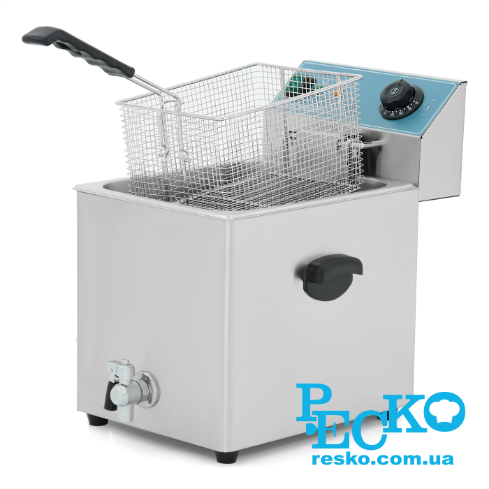 Фритюрниця GoodFood EF8T BLUE з краном електрична професійна 8 л