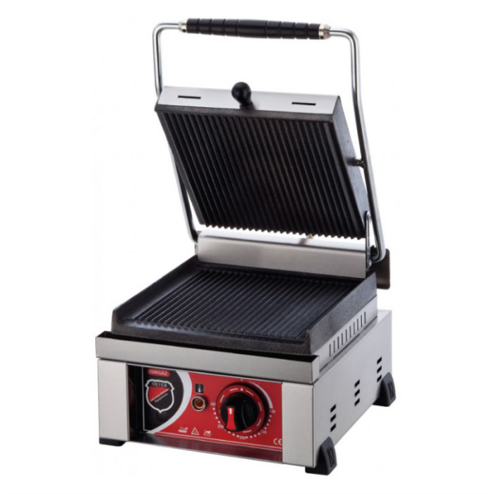 Гриль контактный Silver SS-08 прижимной профессиональный ребристый