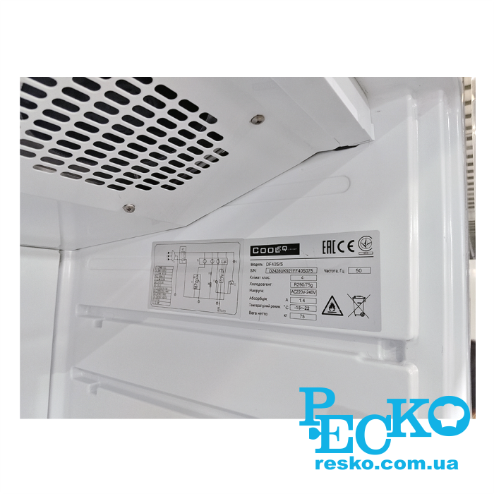 Шафа морозильна Cooleq DF40S/S професійна низькотемпературна