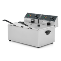 Фритюрниця GoodFood EF88 BLACK електрична професійна 8+8 л