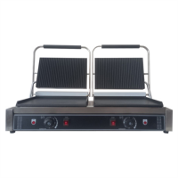 Гриль контактний Frosty EGS-44DF притискний професійний комбінований