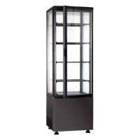 Шафа холодильна Frosty FL218 black вітрина барна підлогова чорна