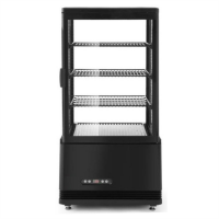 Шафа холодильна Frosty FL-78 black вітрина барна настільна чорна