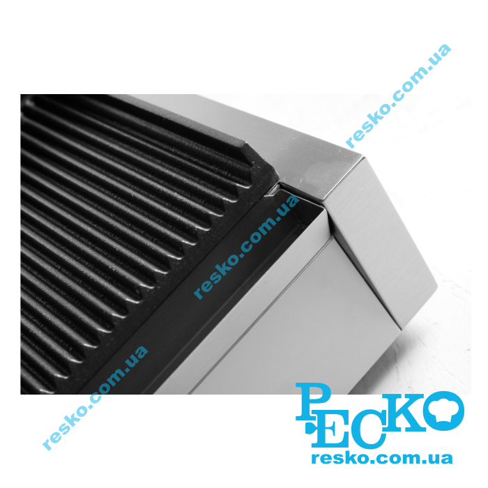 Гриль контактний Hendi 263709 притискний професійний ребристий