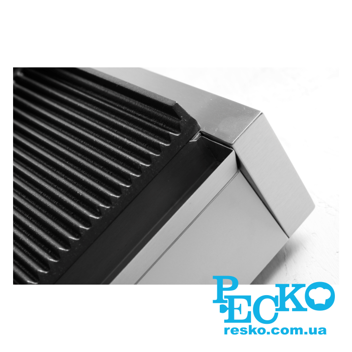 Гриль контактний Hendi 263501 притискний професійний ребристий