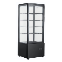 Шафа холодильна Hurakan HKN-UPD78B black вітрина барна настільна чорна