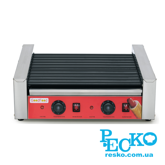 Гриль роликовий GoodFood HDRG11NS RED, 11 роликів