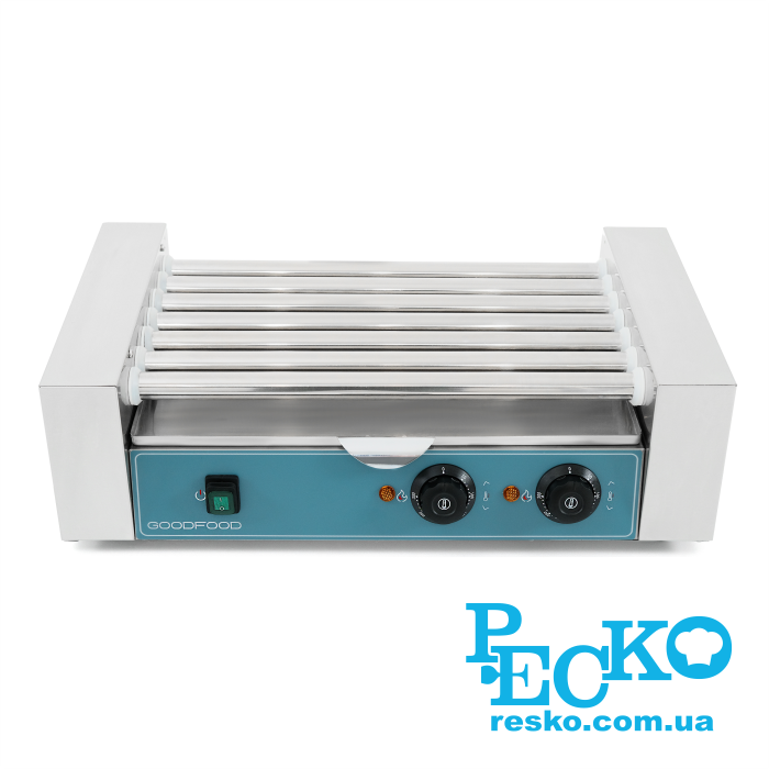Гриль роликовый GoodFood HDRG7 BLUE, 7 роликов