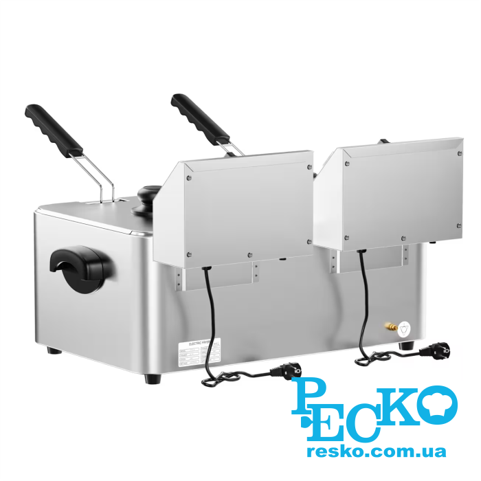 Фритюрниця GGM Gastro EFH4+4 електрична професійна 4+4 л