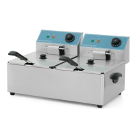 Фритюрниця GoodFood EF66 BLUE електрична професійна 6+6 л
