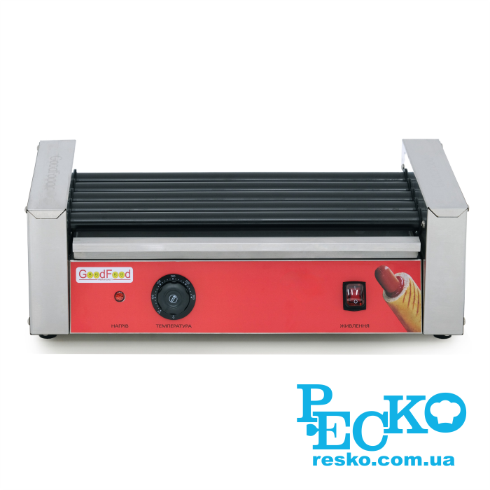 Гриль роликовий GoodFood HDRG5NS RED, 5 роликів
