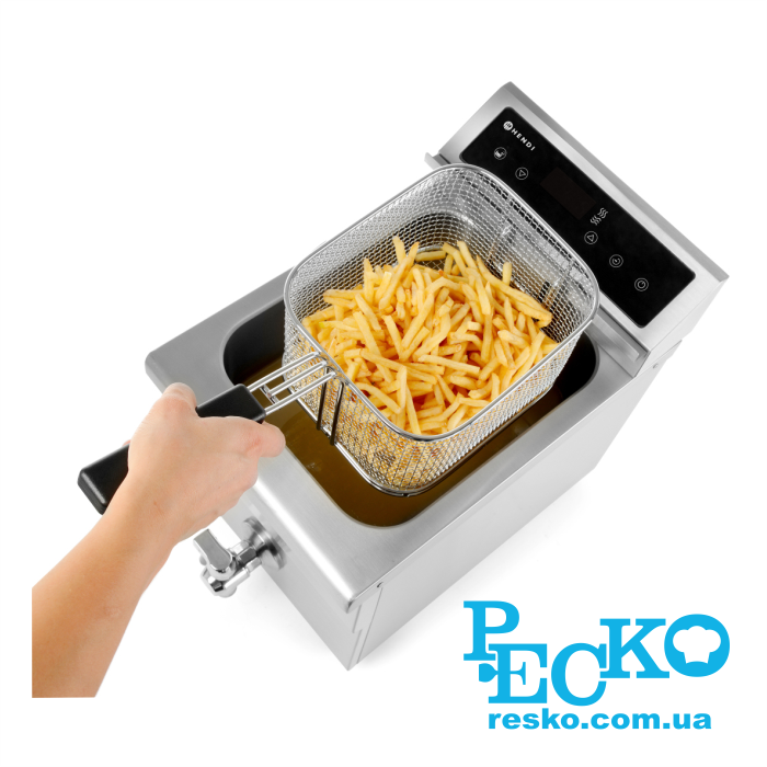 Фритюрница Hendi 215012 с краном индукционная профессиональная 8 л