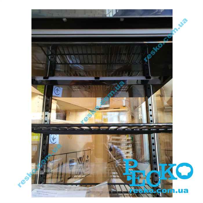 Шафа холодильна EWT INOX RT98B black вітрина барна настільна чорна