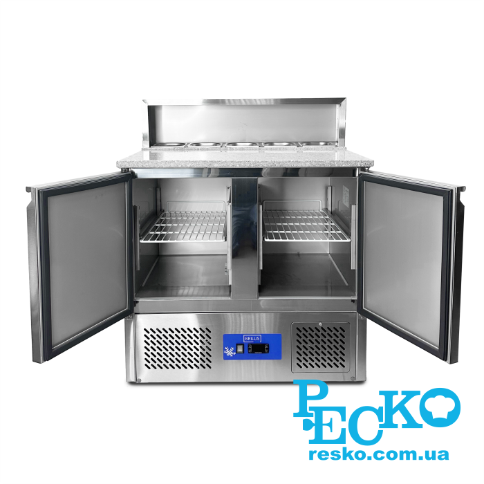 Стіл для піци Brillis G-PS900V холодильний з гранітною стільницею