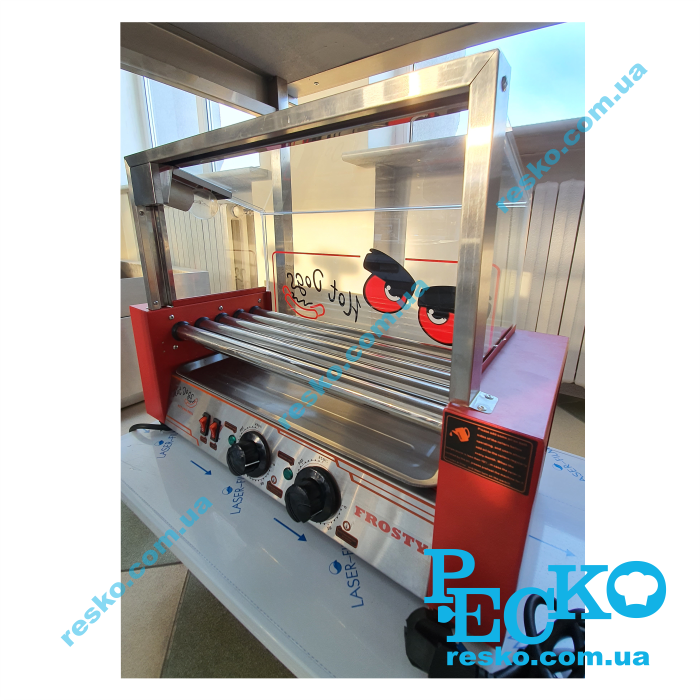 Гриль роликовий Frosty WY-005 зі склом 5 роликів