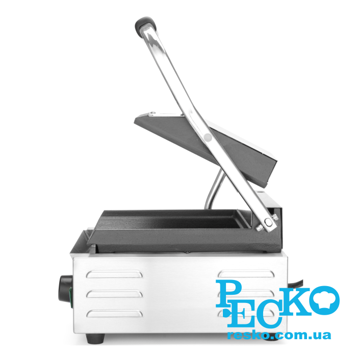 Гриль контактний Hendi 263501 притискний професійний ребристий