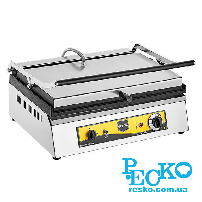 Гриль контактний Remta R68 притискний професійний ребристий