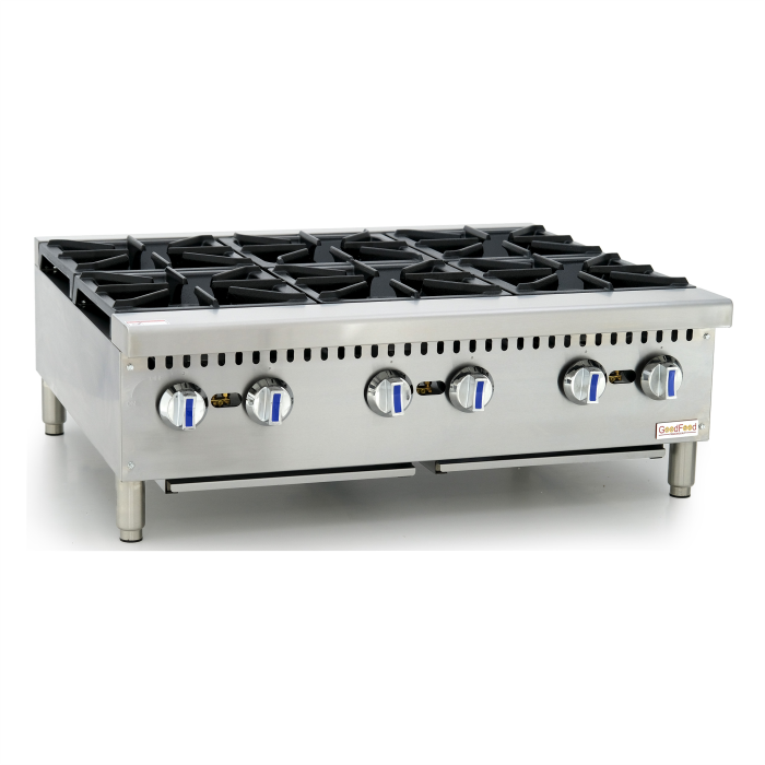Плита газовая GoodFood GPBG6 профессиональная настольная