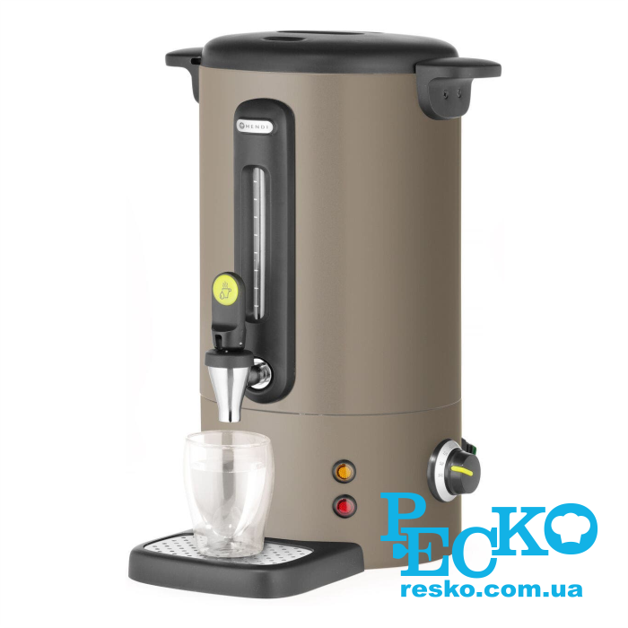 Электрокипятильник Hendi 211526 темно-коричневый наливной профессиональный 9 л