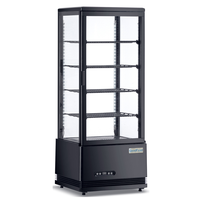 Шкаф холодильный GoodFood RT98L черная витрина барная настольная black