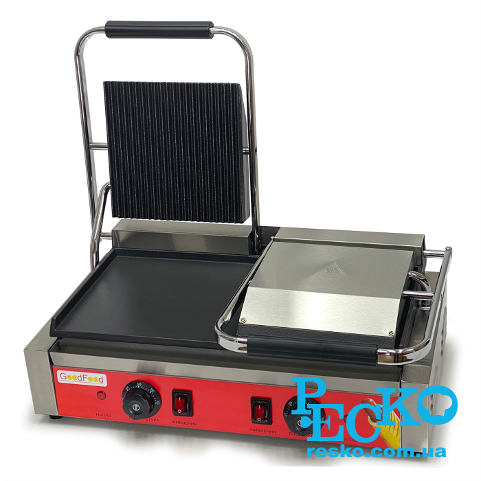 Гриль контактний GoodFood ECG20EA притискний професійний комбінований