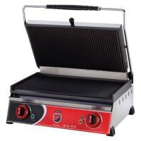 Гриль контактний Silver 2131 притискний професійний ребристий
