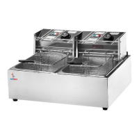 Фритюрниця Airhot EEF8+8 електрична професійна 8+8 л