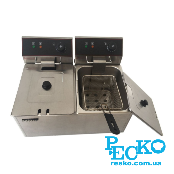 Фритюрница Airhot EF4+4 электрическая профессиональная 4+4 л