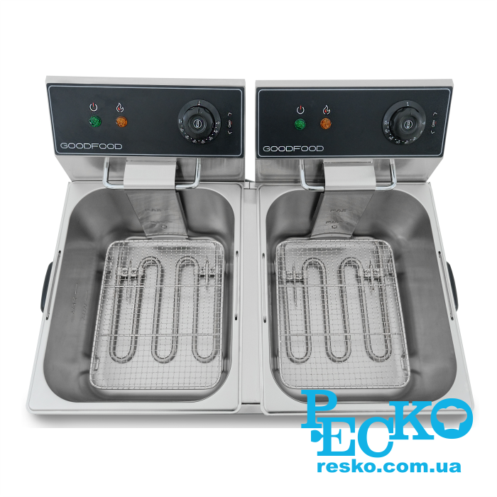 Фритюрниця GoodFood EF66 BLACK ВEST електрична професійна 6+6 л