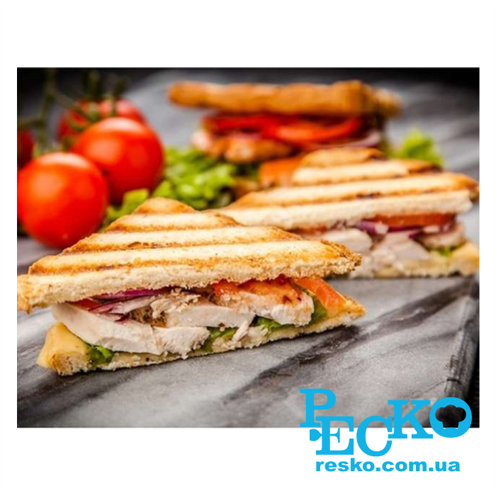 Гриль контактний Remta R72 притискний професійний ребристий