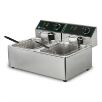 Фритюрниця Hurakan HKN-FT66N електрична професійна 6+6 л