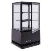 Шафа холодильна Frosty RT-58B-3 black вітрина барна настільна чорна