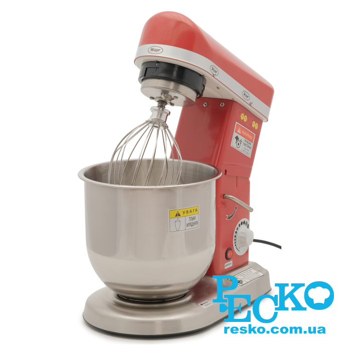 Миксер кондитерский планетарный GoodFood PM-B7 RED красный профессиональный 7 л промышленный настольный от компании РЕСКО