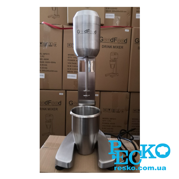 Миксер молочный GoodFood MFD11 для молочных коктейлей профессиональный 1 л