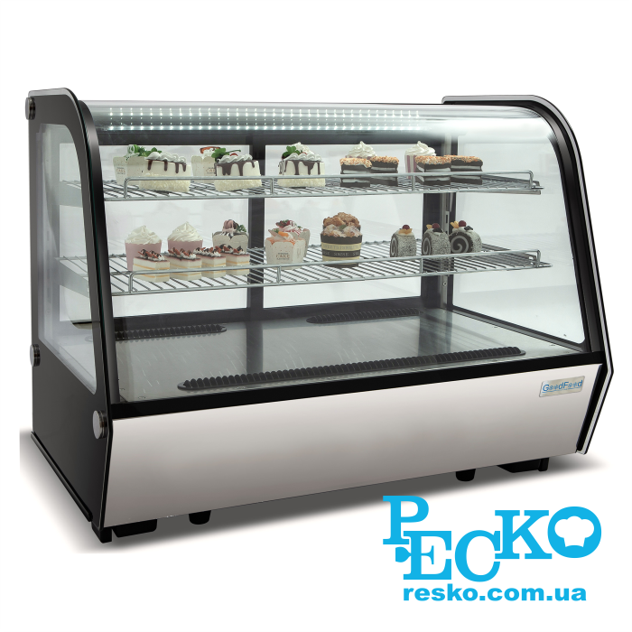 Витрина холодильная GoodFood RTW160L Premium кондитерская настольная горизонтальная