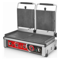 Гриль контактний Silver SS-20DН притискний професійний комбінований