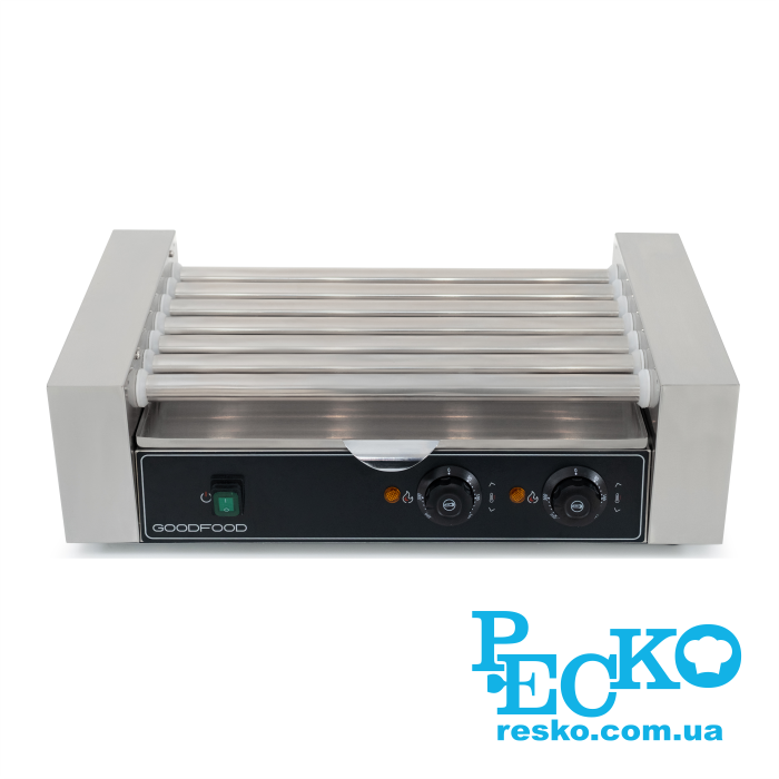 Гриль роликовый GoodFood HDRG7 BLACK, 7 роликов