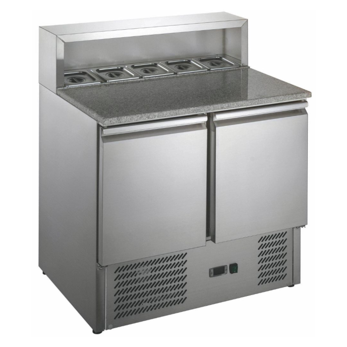 Стол для пиццы Hurakan HKN-GXSD2GN с гранитной столешницей