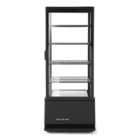 Шафа холодильна Frosty FL-98 black вітрина барна настільна чорна