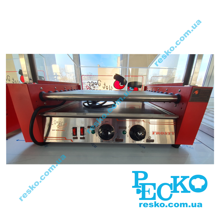 Гриль роликовий Frosty WY-009 зі склом 9 роликів
