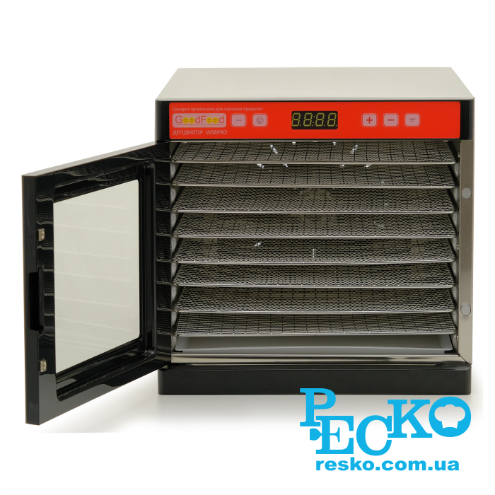 Дегидратор GoodFood WS8PRO сушилка для пищевых продуктов овощей, фруктов, мяса
