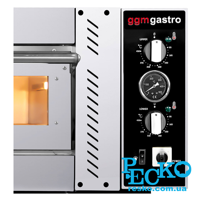 Піч для піци GGM Gastro POE430 електрична одна камера