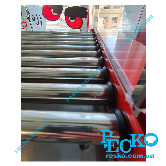 Гриль роликовий Frosty WY-011 зі склом 11 роликів