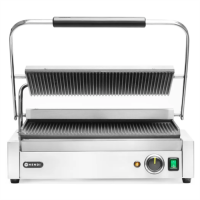 Гриль контактний Hendi 263624 panini XL притискний професійний ребристий