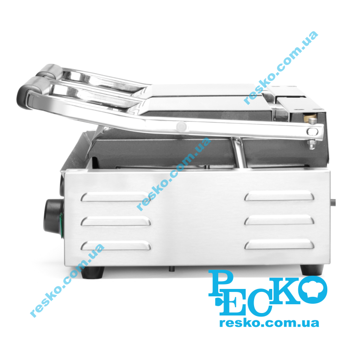 Гриль контактний Hendi 263709 притискний професійний ребристий