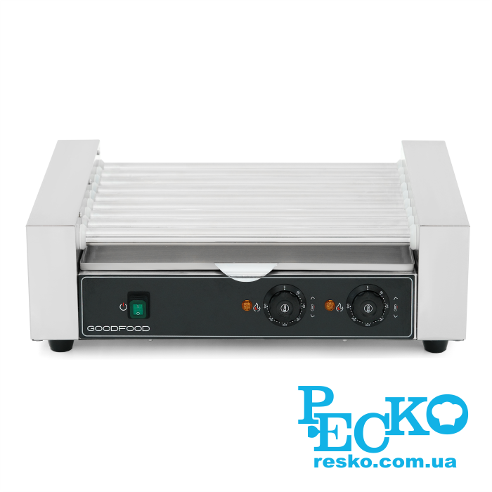 Гриль роликовый GoodFood HDRG9 BLACK, 9 роликов