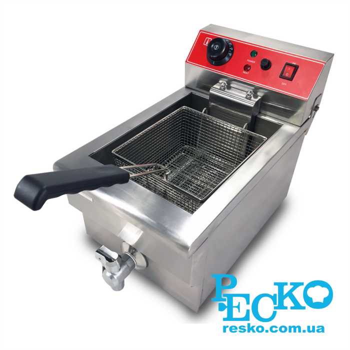 Фритюрниця GoodFood EF8 з краном електрична професійна 8 л